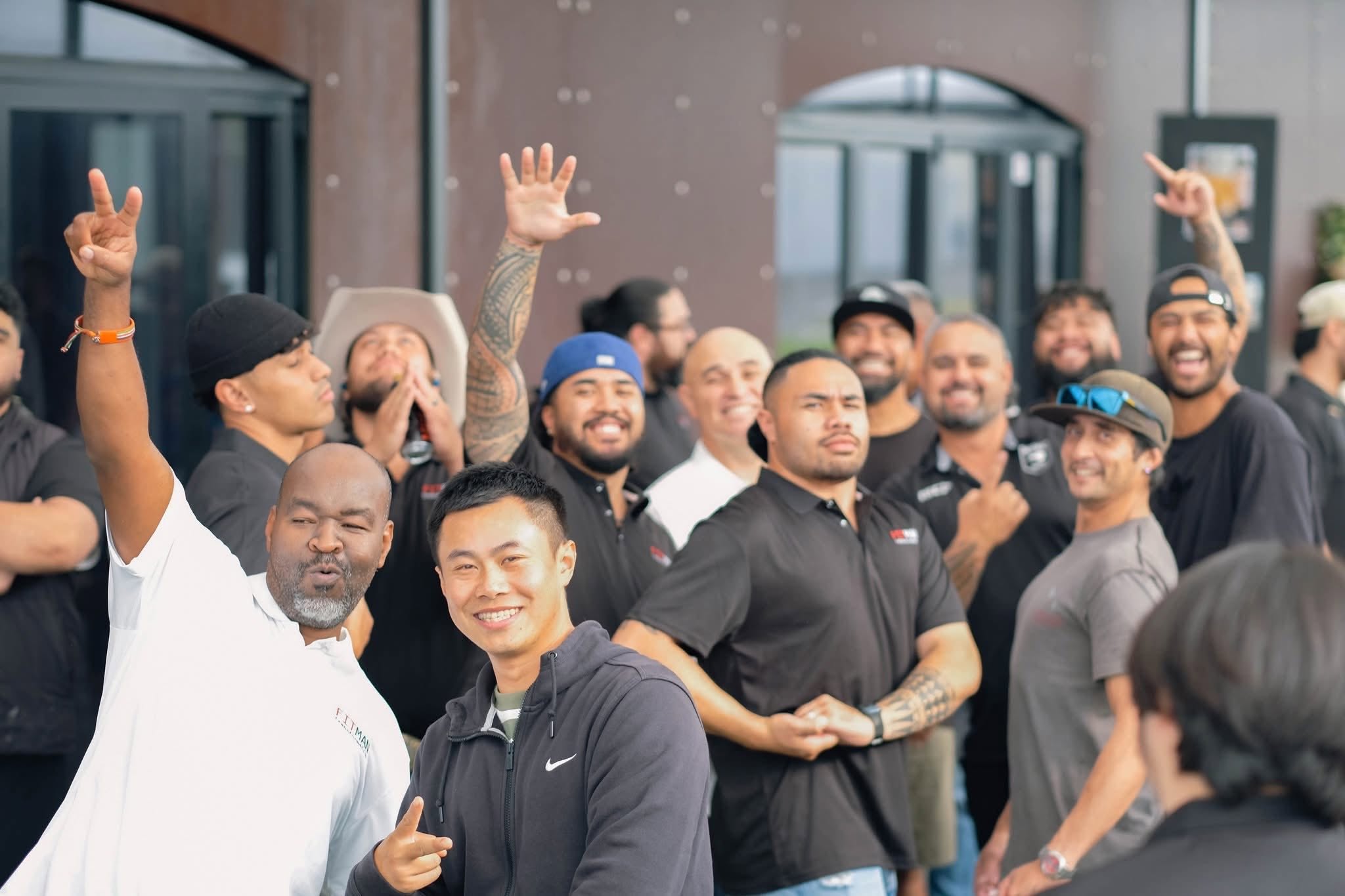 FITMAN delegates gathered outside the venue