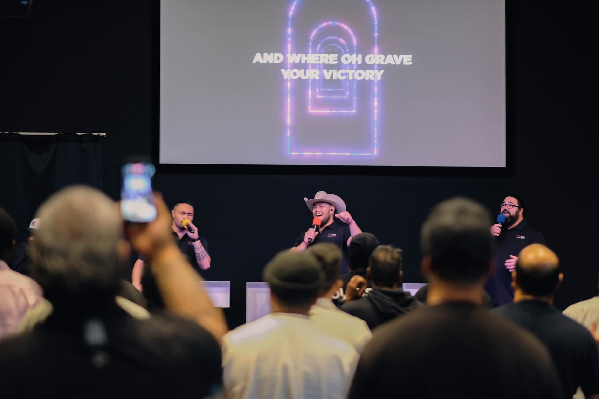 A discussion on stage at FITMAN