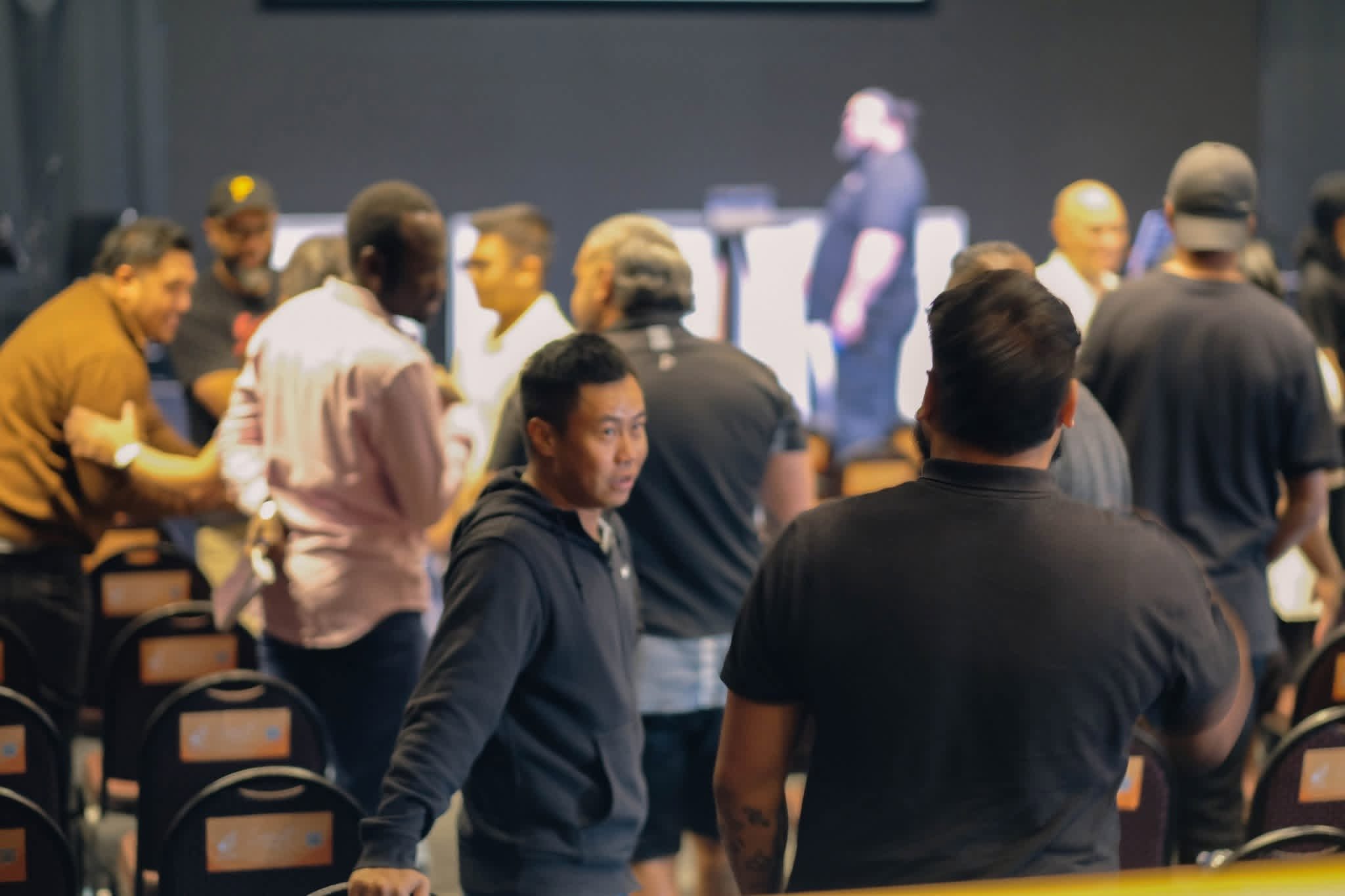 Delegates connecting during a FITMAN session