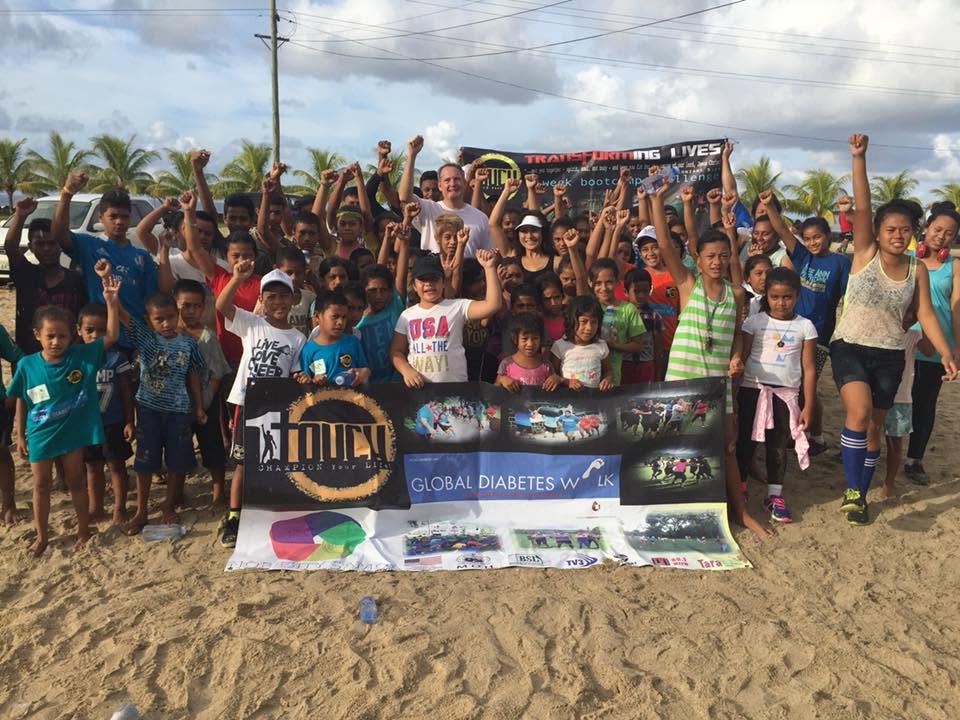 Community participants gathered for a group photograph