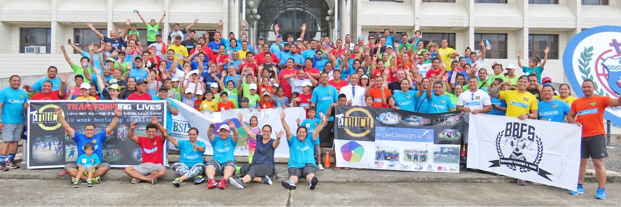 Families, health leaders and community organisations gathered for a 1TOUCH Ministries health initiative in Samoa
